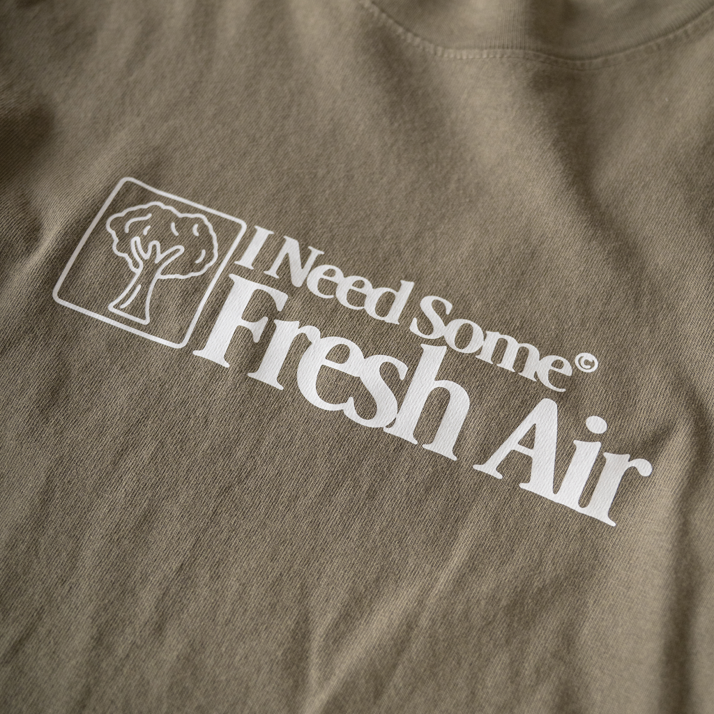 fresh air heavyweight tee [moss green]
