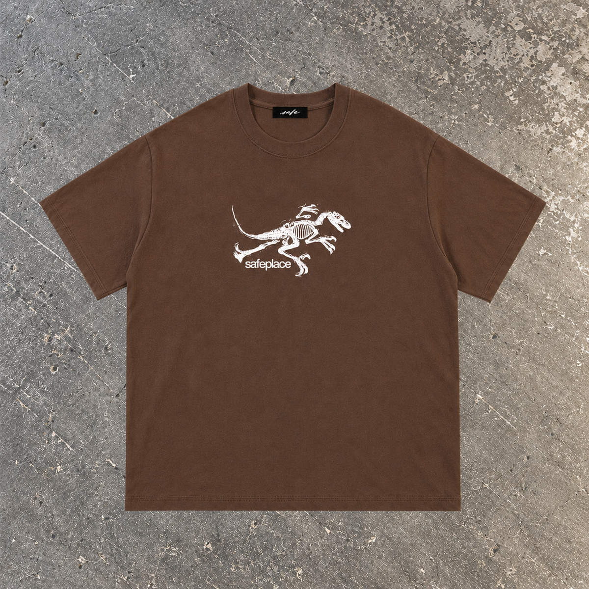 jurassic heavyweight tee (white print)
