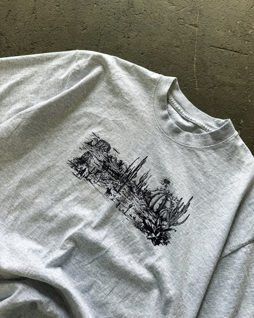 wild west heavyweight tee [heather grey]