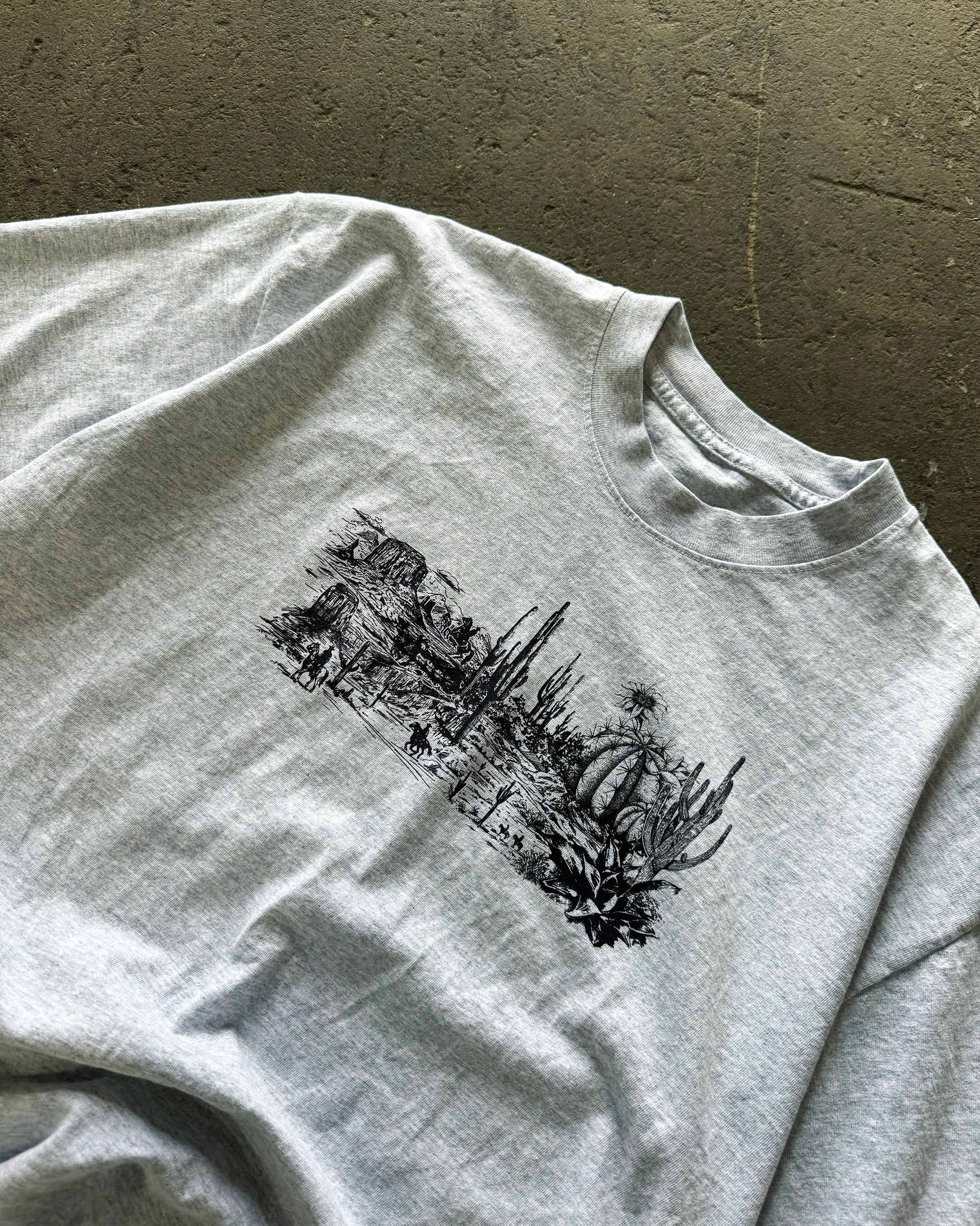 wild west heavyweight tee [heather grey]