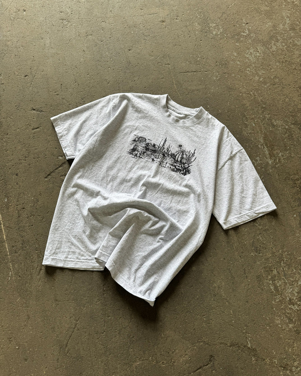 wild west heavyweight tee [heather grey]