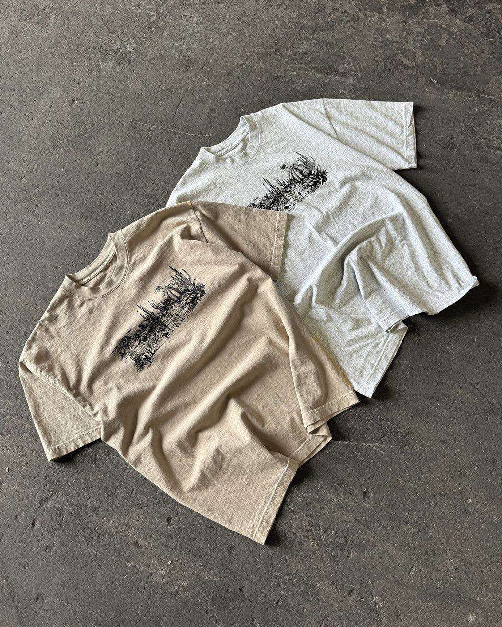 wild west heavyweight tee [heather grey]
