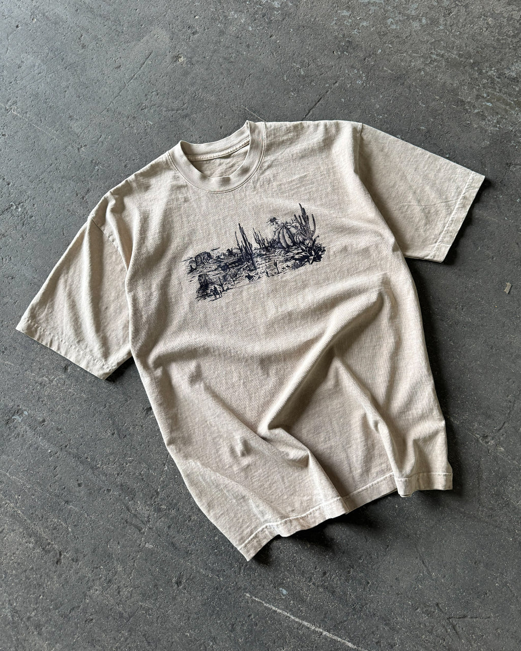 wild west heavyweight tee [mushroom]