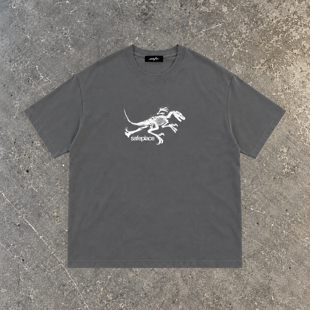 jurassic heavyweight tee (white print)