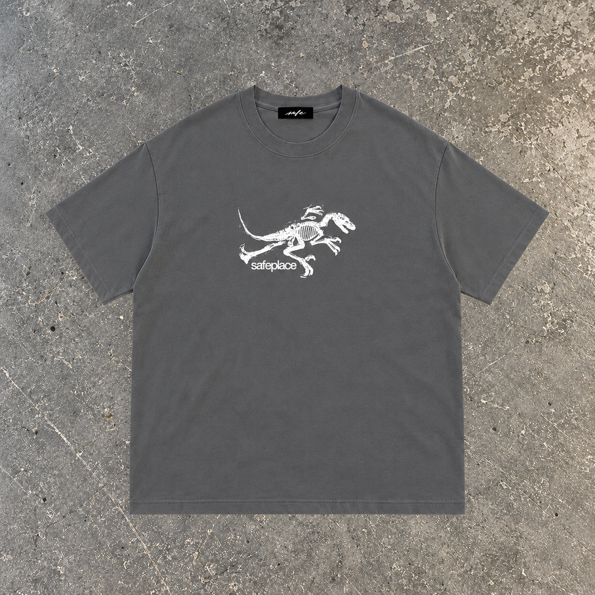 jurassic heavyweight tee (white print)