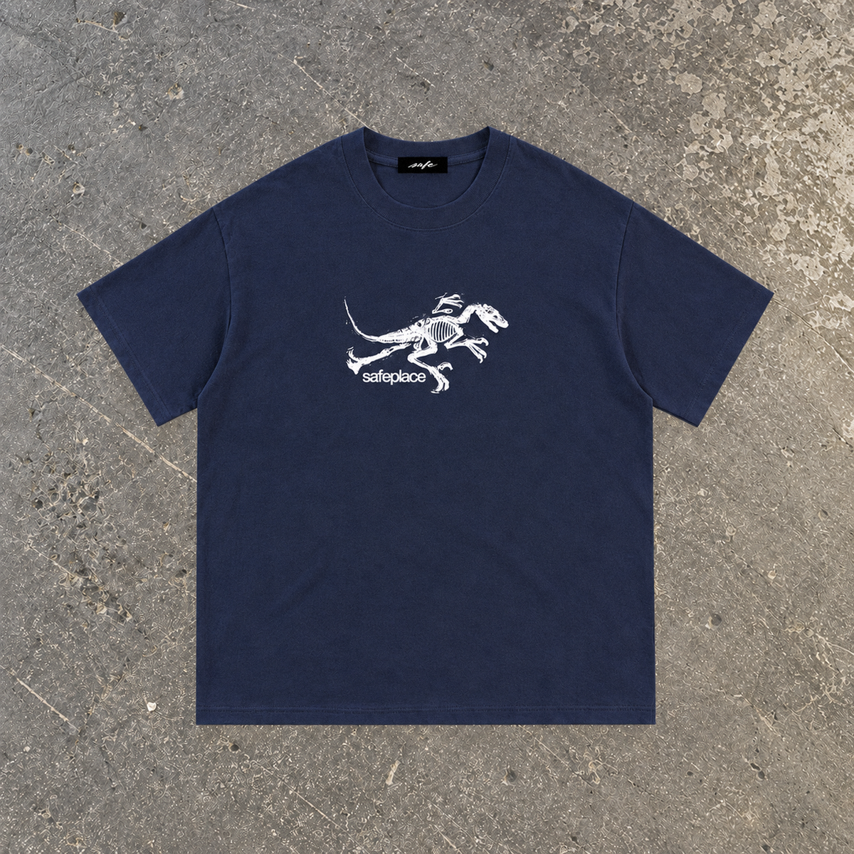 jurassic heavyweight tee (white print)