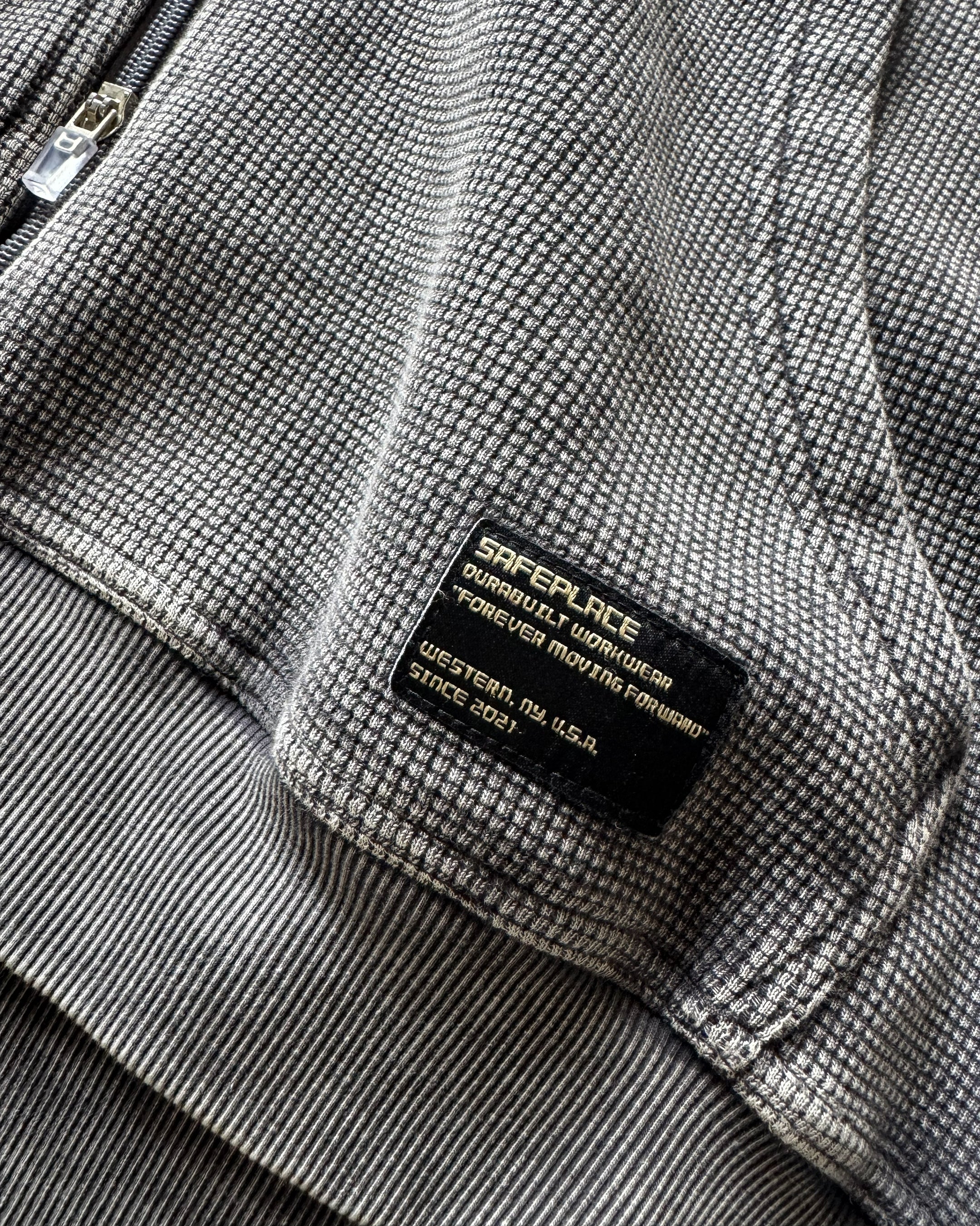 overtime waffle zip-up