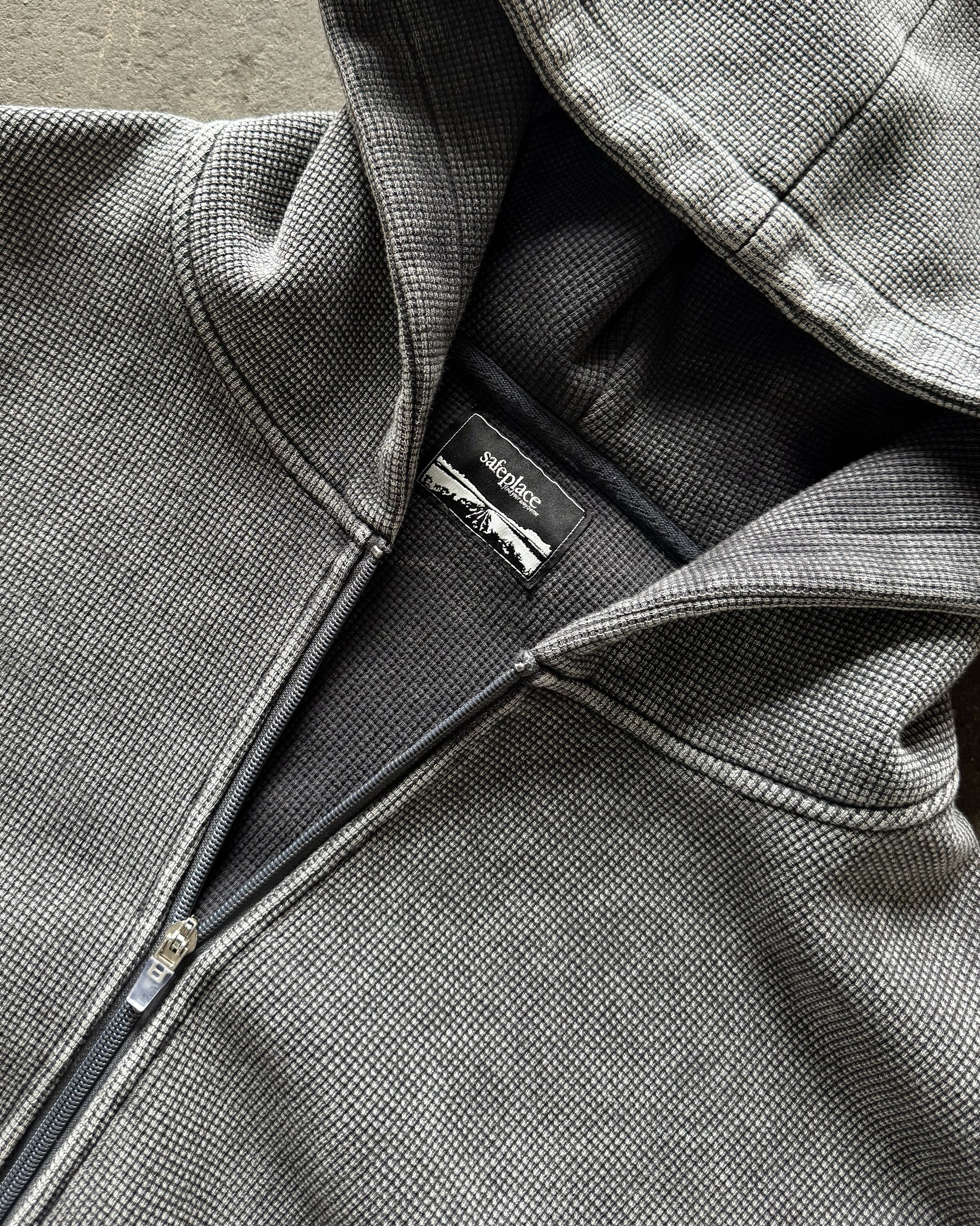 overtime waffle zip-up