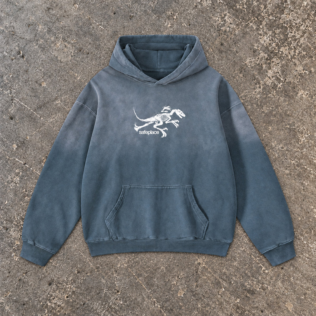 jurassic sunfaded pullover hoodie