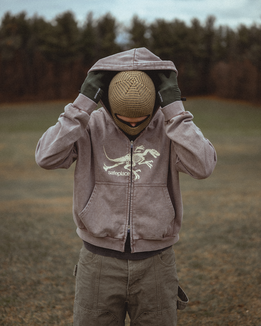 jurassic zip-up [brown]