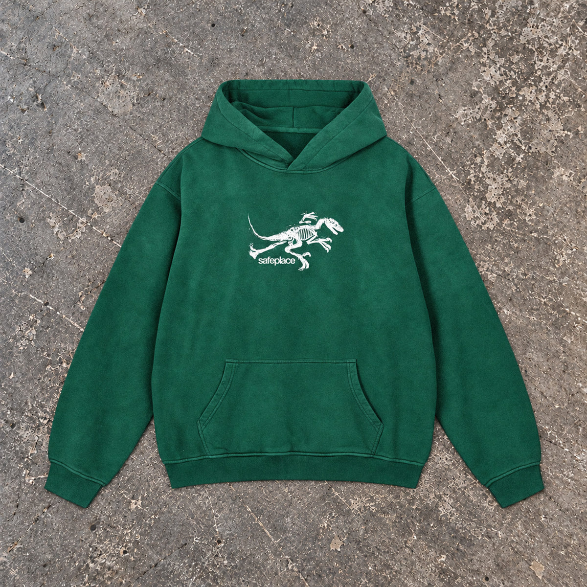 jurassic sunfaded pullover hoodie