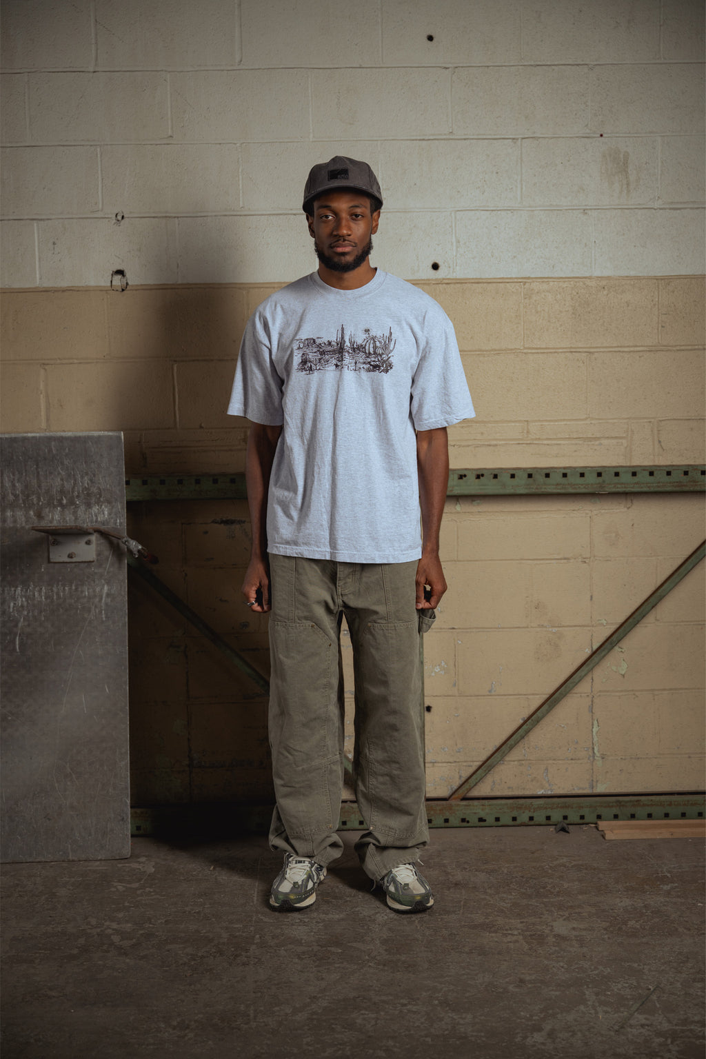 wild west heavyweight tee [heather grey]