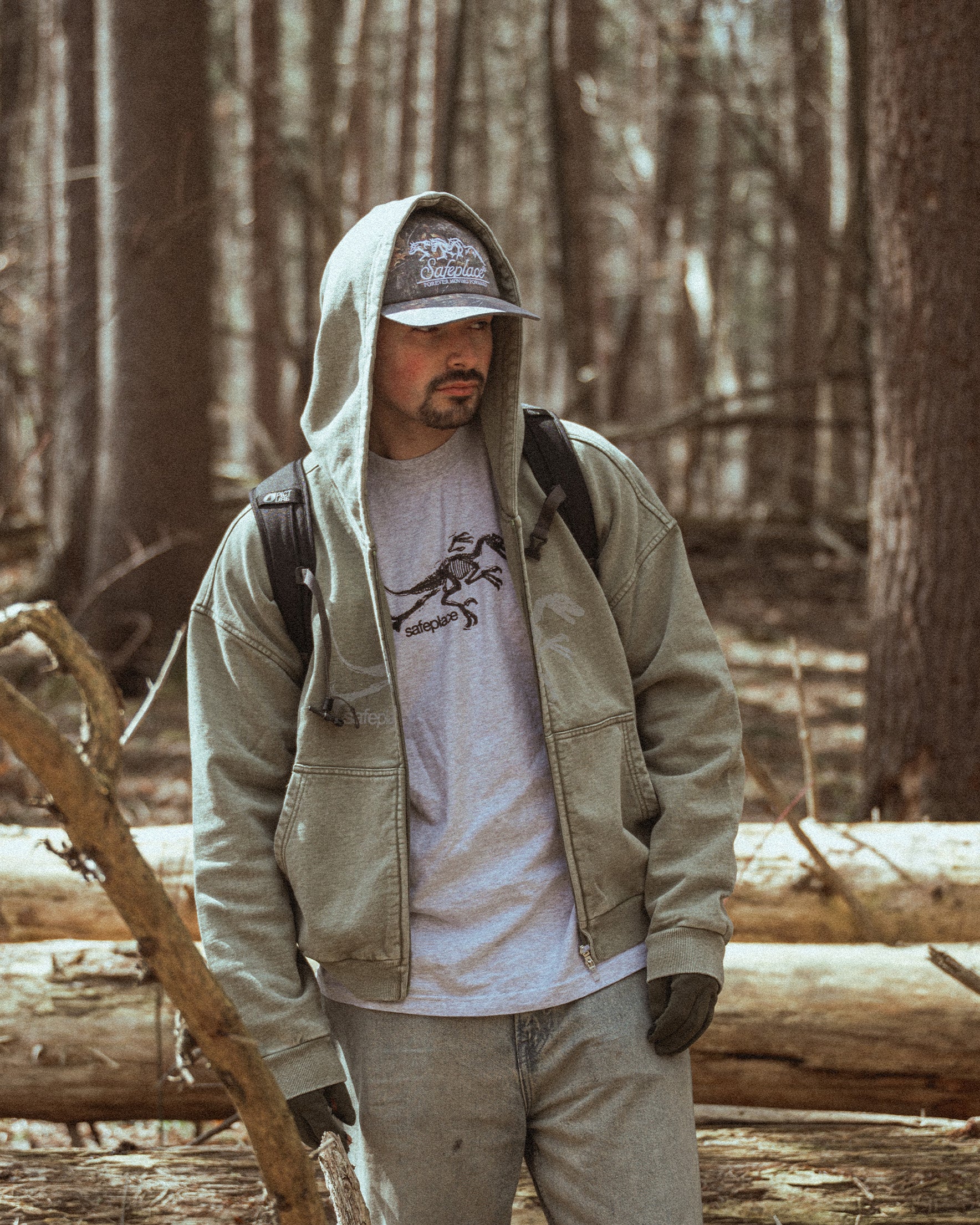 jurassic heavyweight tee [heather grey]