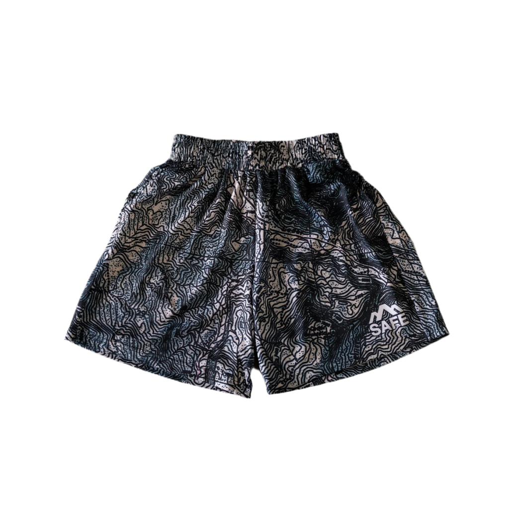 topographic mesh shorts