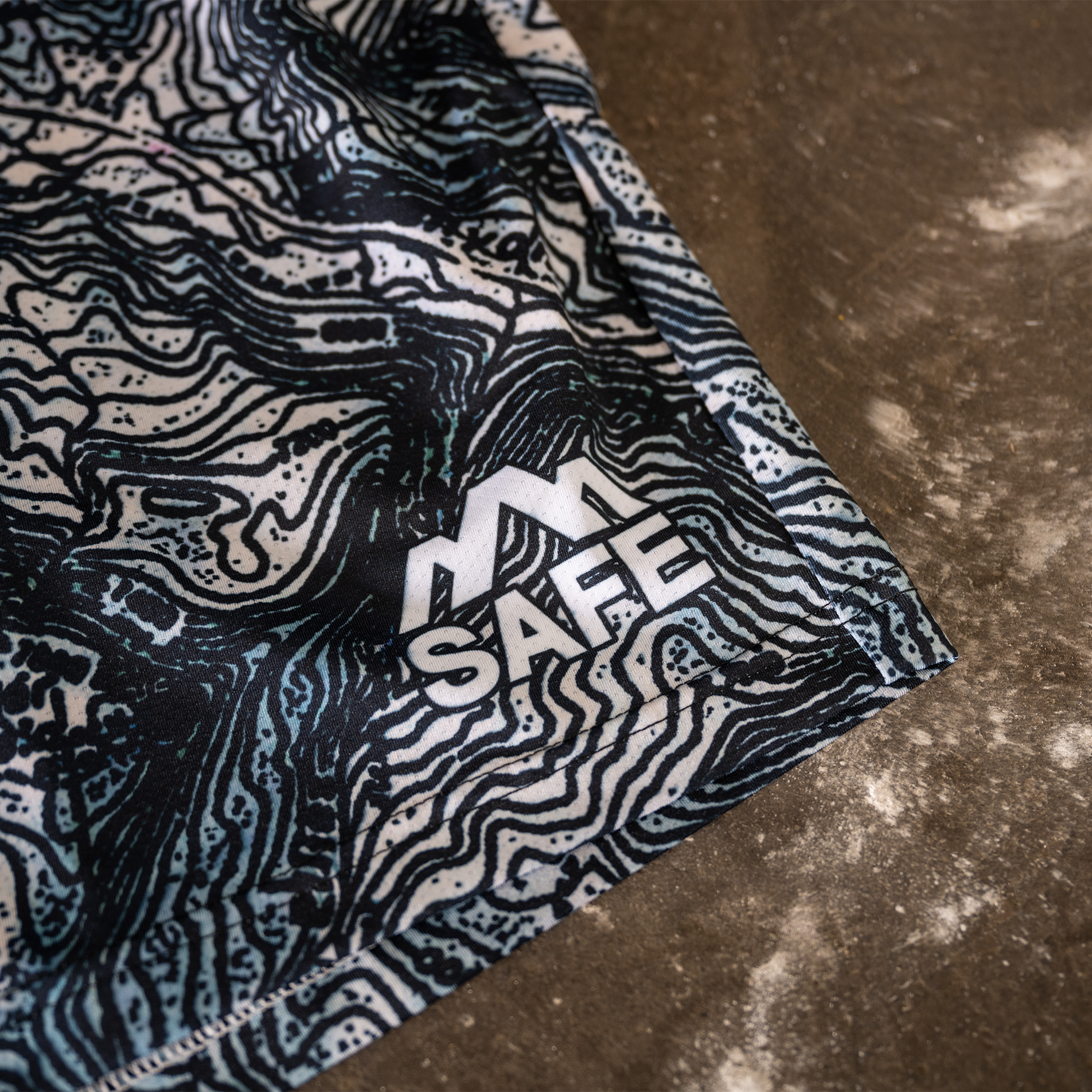 topographic mesh shorts