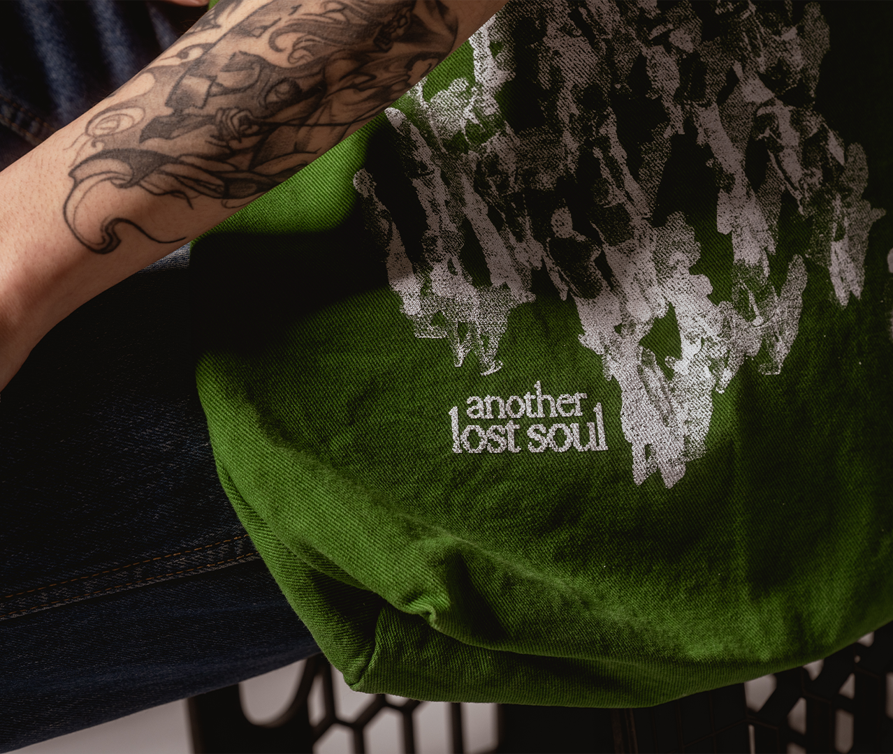 Lost Souls Bull Denim Tote